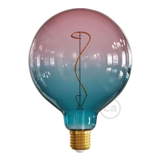 lampadina led globo g125 linea pastel dream filamento vite 4w e27